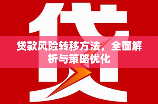 通河贷款风险转移方法，全面解析与策略优化