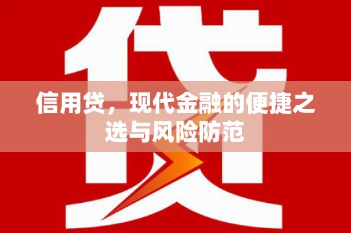 通河信用贷，现代金融的便捷之选与风险防范