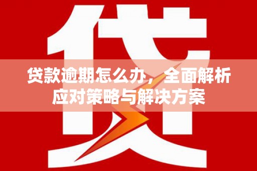 通河贷款逾期怎么办，全面解析应对策略与解决方案